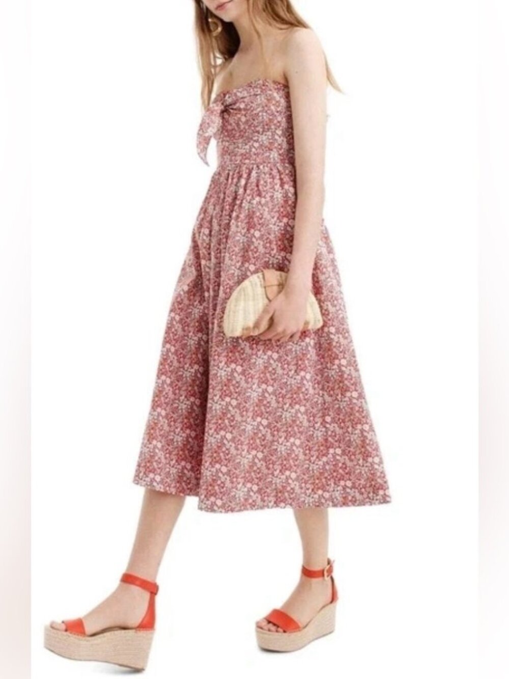 J. Crew Liberty London Print Strapless Sundress